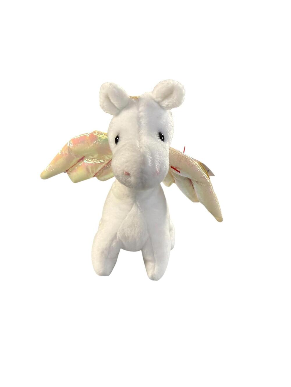 VTG Ty Beanie Baby Magic the Dragon 1995 – Rare Iridescent Wings, With Tags